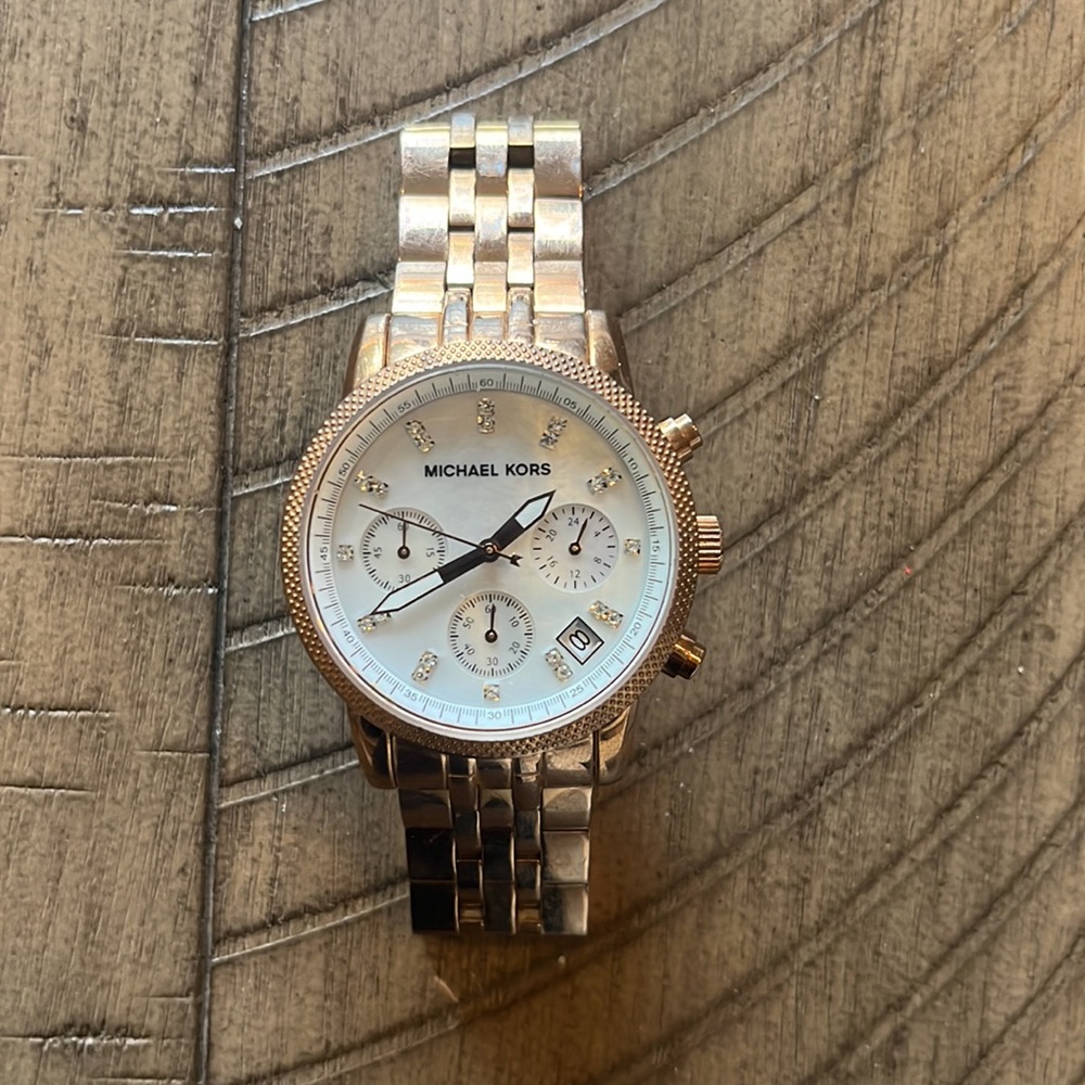 Michael Kors Rose Gold Stainless Steel Women’s Watch